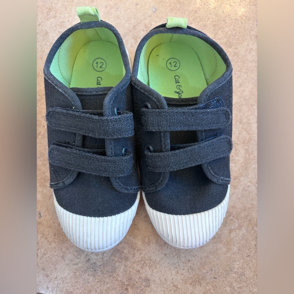Cat & Jack Black Sneakers sz 12T